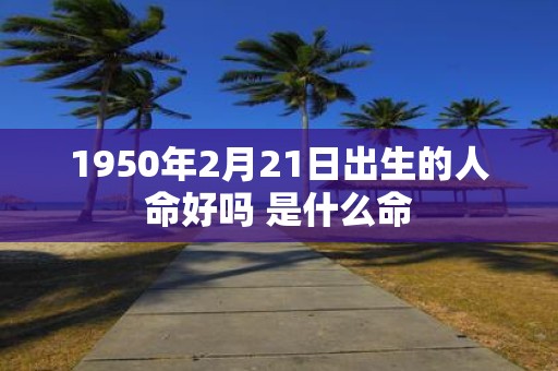 1950年2月21日出生的人命好吗 是什么命