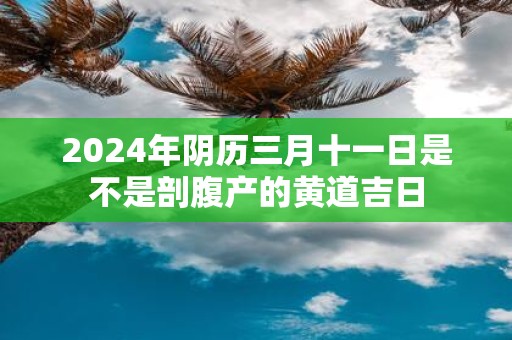 2025年阴历三月十一日是不是剖腹产的黄道吉日