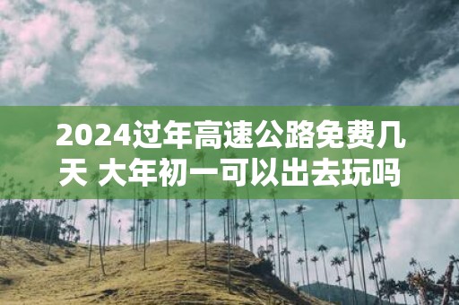 2025过年高速公路免费几天 大年初一可以出去玩吗