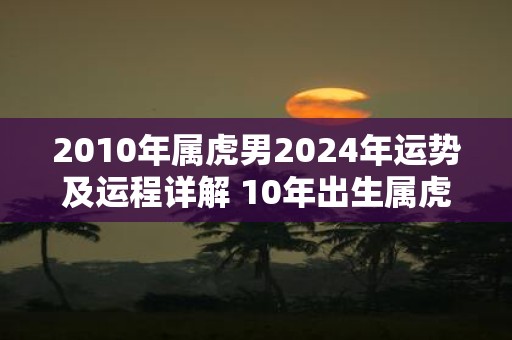 2010年属虎男2025年运势及运程详解 10年出生属虎人2025全年每月运势男性