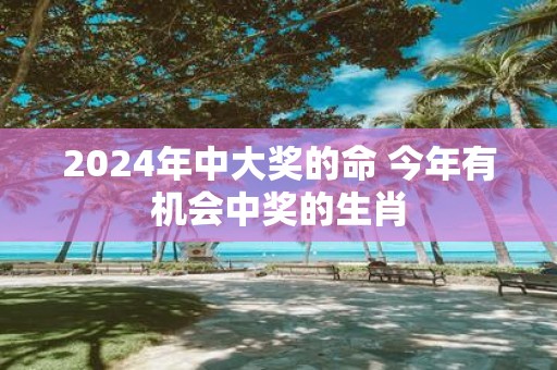 2025年中大奖的命 今年有机会中奖的生肖