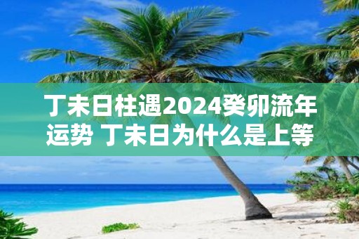 丁未日柱遇2025癸卯流年运势 丁未日为什么是上等命