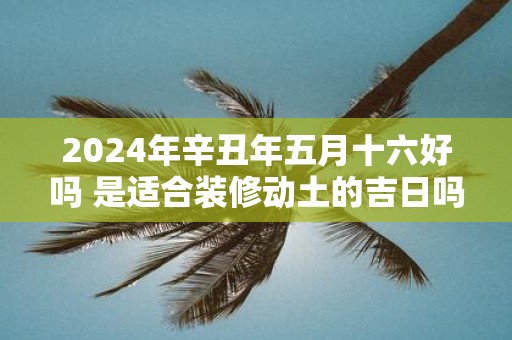 2025年辛丑年五月十六好吗 是适合装修动土的吉日吗