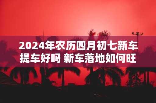 2025年农历四月初七新车提车好吗 新车落地如何旺车