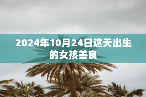 2025年10月24日这天出生的女孩善良