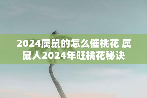 2025属鼠的怎么催桃花 属鼠人2025年旺桃花秘诀
