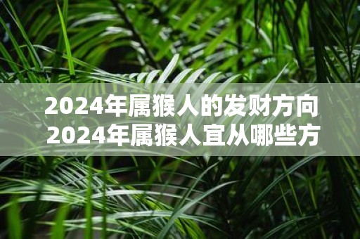 2025年属猴人的发财方向 2025年属猴人宜从哪些方向寻找财富