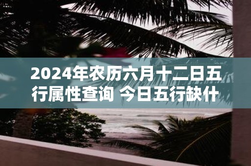 2025年农历六月十二日五行属性查询 今日五行缺什么