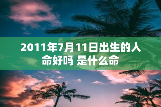 2011年7月11日出生的人命好吗 是什么命