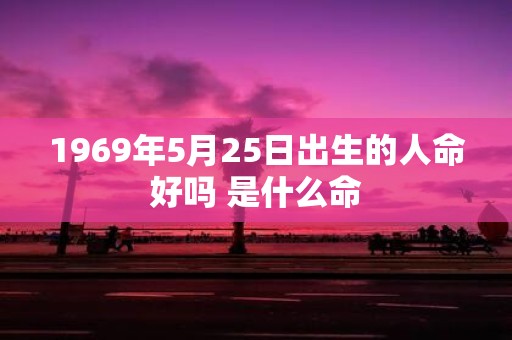 1969年5月25日出生的人命好吗 是什么命