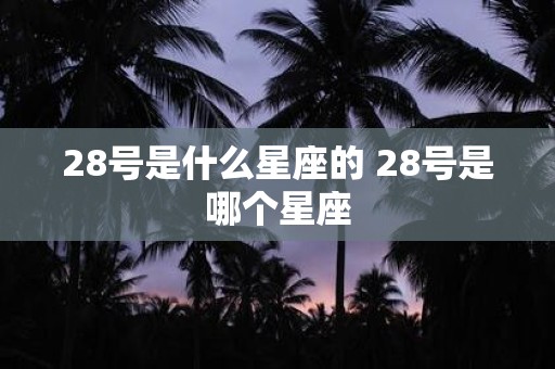 28号是什么星座的 28号是哪个星座