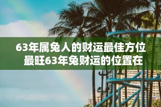 63年属兔人的财运最佳方位 最旺63年兔财运的位置在哪