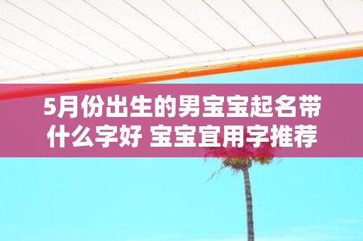 5月份出生的男宝宝起名带什么字好 宝宝宜用字推荐