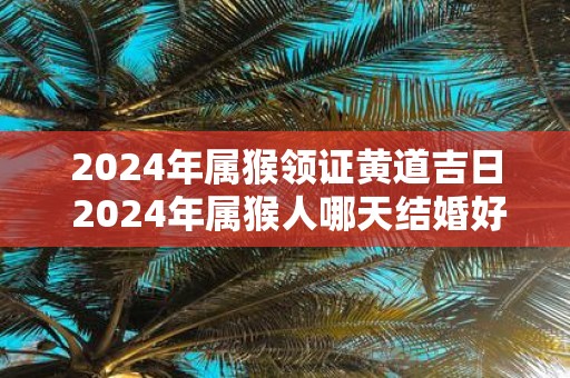2025年属猴领证黄道吉日 2025年属猴人哪天结婚好
