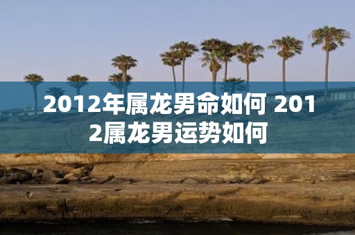2012年属龙男命如何 2012属龙男运势如何