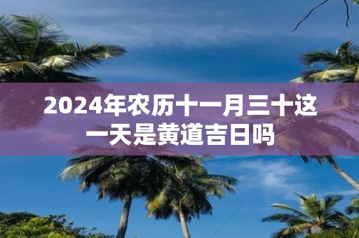 2025年农历十一月三十这一天是黄道吉日吗