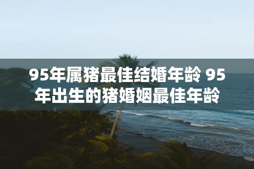 95年属猪最佳结婚年龄 95年出生的猪婚姻最佳年龄