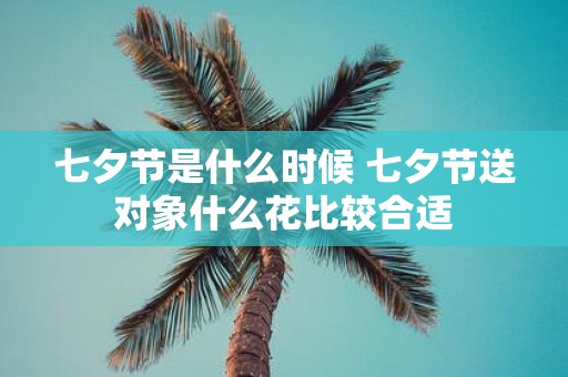 七夕节是什么时候 七夕节送对象什么花比较合适