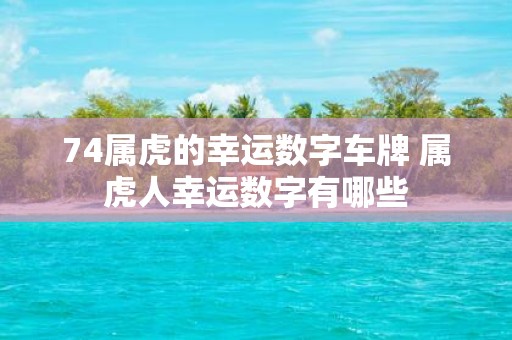74属虎的幸运数字车牌 属虎人幸运数字有哪些