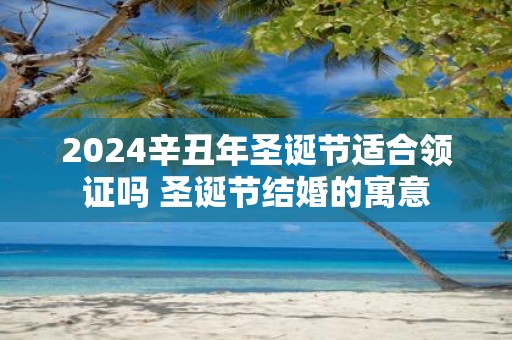 2025辛丑年圣诞节适合领证吗 圣诞节结婚的寓意