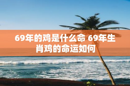 69年的鸡是什么命 69年生肖鸡的命运如何