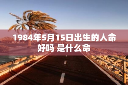 1984年5月15日出生的人命好吗 是什么命