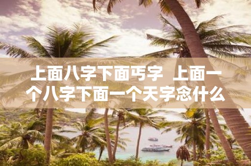上面八字下面丐字 上面一个八字下面一个天字念什么