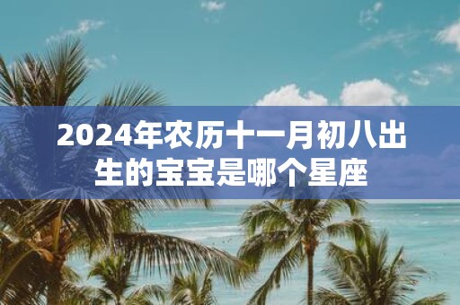 2025年农历十一月初八出生的宝宝是哪个星座