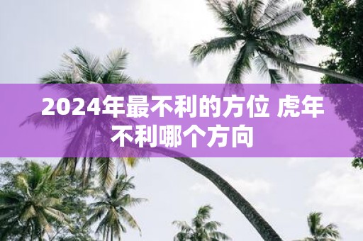 2025年最不利的方位 虎年不利哪个方向