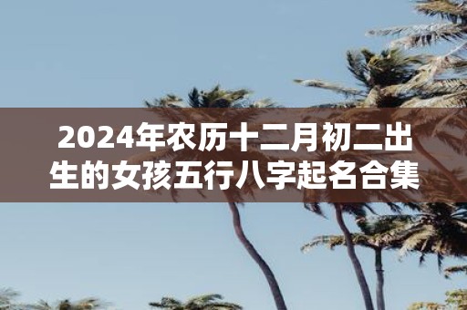 2025年农历十二月初二出生的女孩五行八字起名合集