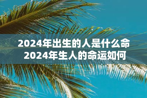 2025年出生的人是什么命 2025年生人的命运如何