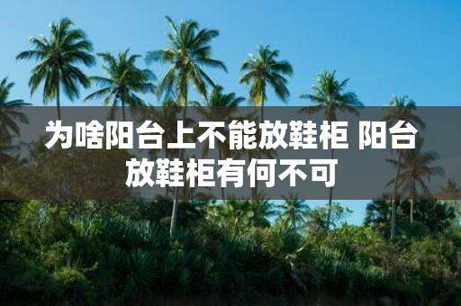 为啥阳台上不能放鞋柜 阳台放鞋柜有何不可