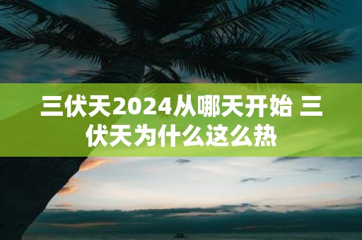 三伏天2025从哪天开始 三伏天为什么这么热