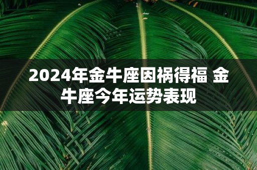 2025年金牛座因祸得福 金牛座今年运势表现