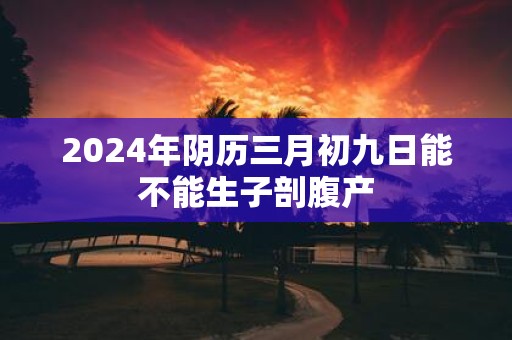 2025年阴历三月初九日能不能生子剖腹产