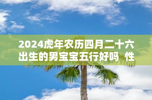 2025虎年农历四月二十六出生的男宝宝五行好吗 性格怎么样