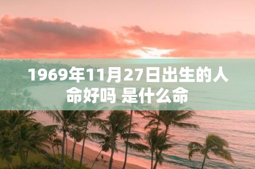 1969年11月27日出生的人命好吗 是什么命