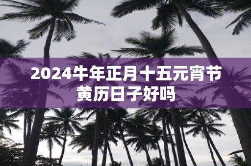 2025牛年正月十五元宵节黄历日子好吗
