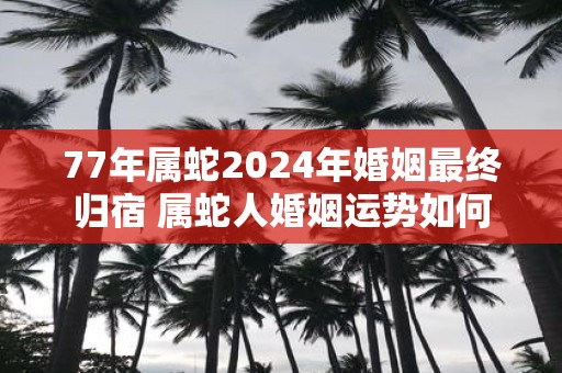 77年属蛇2025年婚姻最终归宿 属蛇人婚姻运势如何