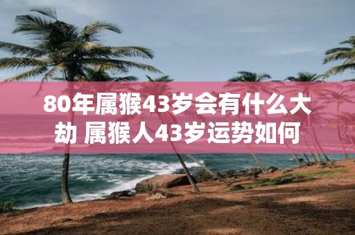 80年属猴43岁会有什么大劫 属猴人43岁运势如何