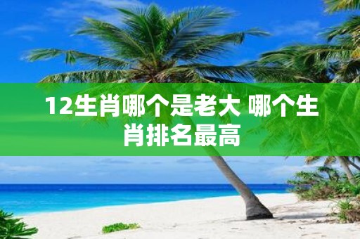 12生肖哪个是老大 哪个生肖排名最高