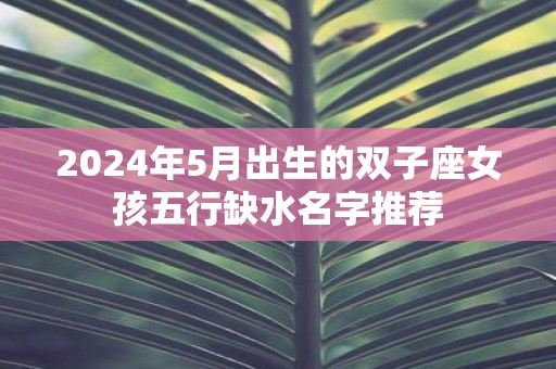 2025年5月出生的双子座女孩五行缺水名字推荐