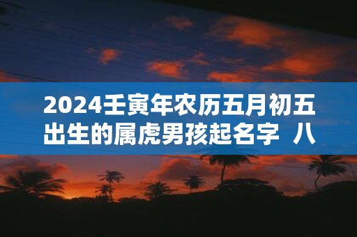 2025壬寅年农历五月初五出生的属虎男孩起名字 八字算命