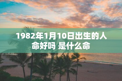 1982年1月10日出生的人命好吗 是什么命