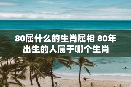 80属什么的生肖属相 80年出生的人属于哪个生肖