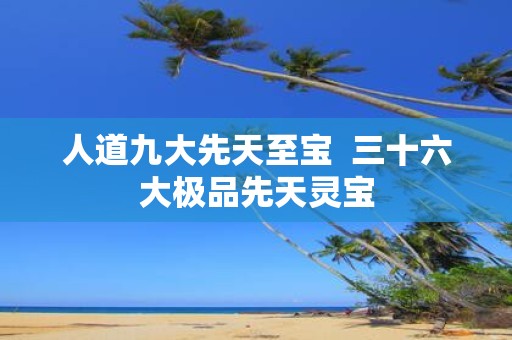人道九大先天至宝 三十六大极品先天灵宝