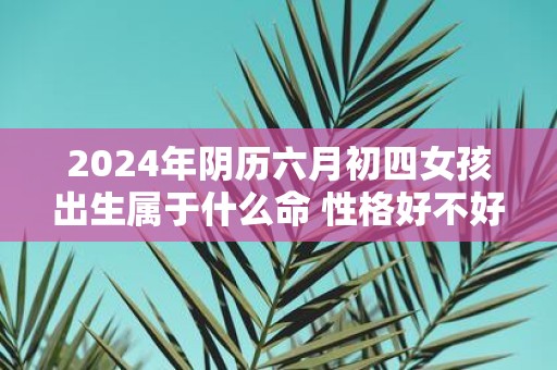 2025年阴历六月初四女孩出生属于什么命 性格好不好相处