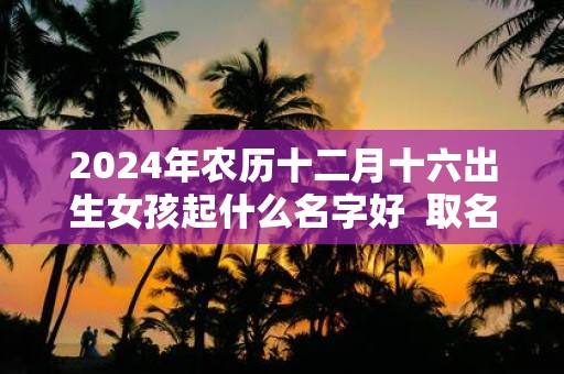 2025年农历十二月十六出生女孩起什么名字好 取名宜用字