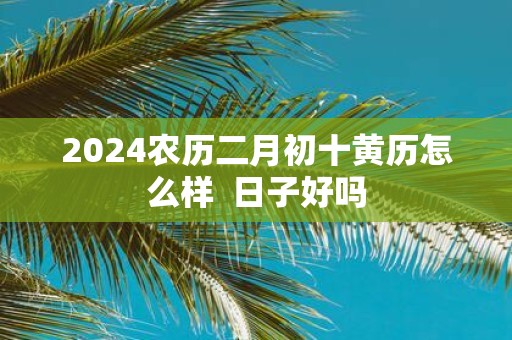 2025农历二月初十黄历怎么样 日子好吗