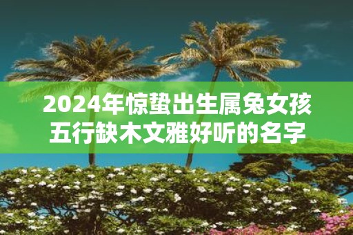 2025年惊蛰出生属兔女孩五行缺木文雅好听的名字